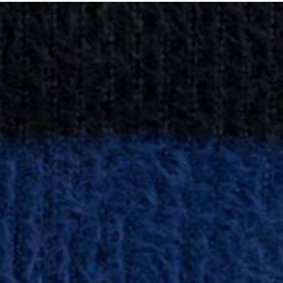 INC International Concepts Men's Timeless Navy Fuzzy Striped Sweater Large - Picture 4 of 4